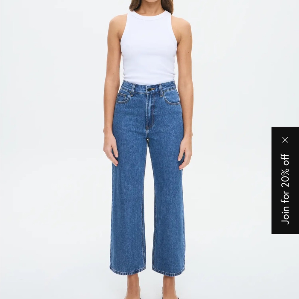 NWT Glassons High Rise Straight Leg in Jason Mid Wash